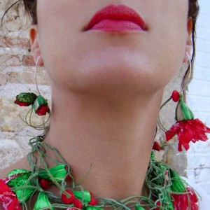 Earrings model Almería Desert Opuntia