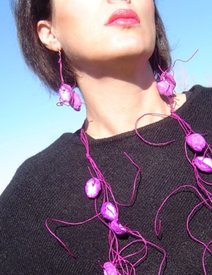 Earrings model Ojibwe